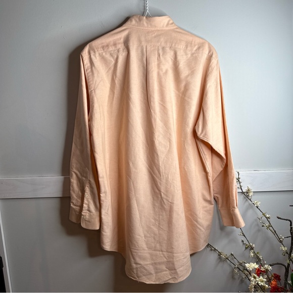 COPY - Vintage Ralph Lauren Men's Peach Button Down Shirt Med - Picture 6 of 7